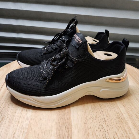 Skechers Pretty Knitty Hazel Sneakers – Women’s 8.5, Black, Memory Foam - Picture 6 of 10